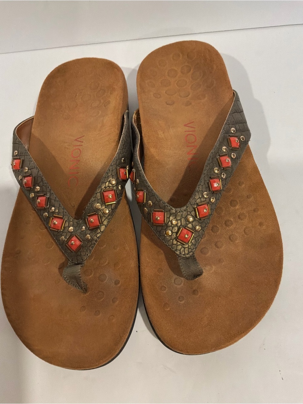 VIONIC..leather Sandals - Picture 4 of 7
